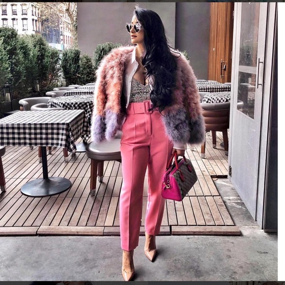 PELLO BELLO FLUFFY FEATHER  JACKET - MULTI COLOR - Picture 2 of 7